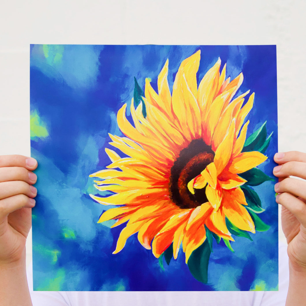 A Sunflower For Her print